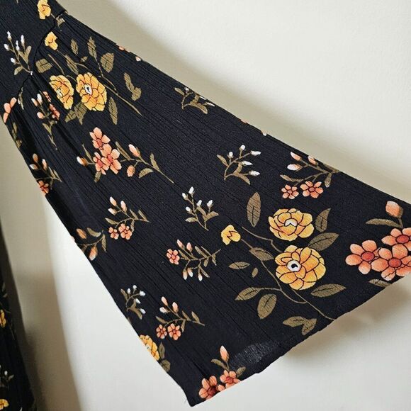 NEVER WORN ALTAR'D STATE FLORAL BELL SLEEVES BOHO BABYDOLL STYLE SHORT DRESS SM - Picture 11 of 16